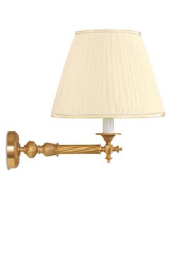 Choiseul gilded bronze wall lamp and ivory lampshade - Wall lights by Jacques Garcia