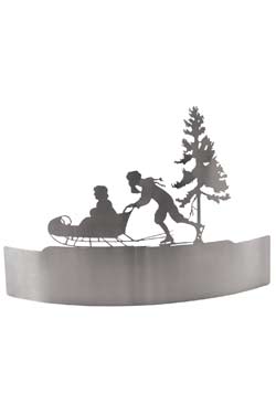 Luge Applique acier satiné - Montagne by JP Ryckaert