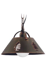 Sapin Perforé Suspension métal rouillé - Montagne by JP Ryckaert