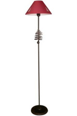Silhouette Sapin lampadaire en métal rouillé - Montagne by JP Ryckaert