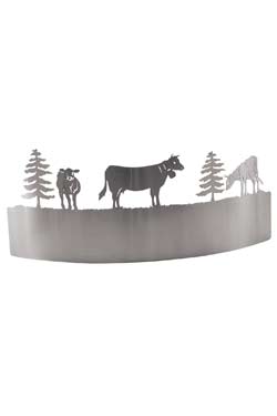 Vaches Applique avec fenêtre acier satiné - Montagne by JP Ryckaert