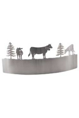 Vaches Applique avec fenêtre acier satiné - Montagne by JP Ryckaert