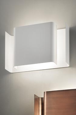 Applique murale aluminium blanc mat Alalunga - Applique by Karboxx