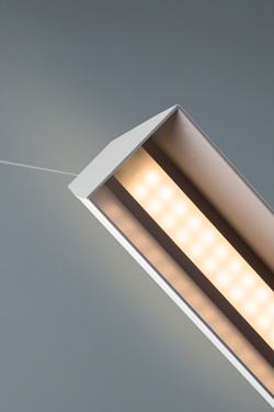 Blonde suspension géométrique blanche 126cm