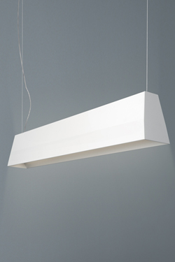 Blonde suspension géométrique blanche 126cm - Suspension by Karboxx