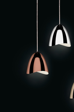 Mirage suspension en cuivre et éclairage LED - Suspension by Karboxx