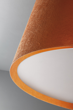 Ola suspension orange en fibre de verre