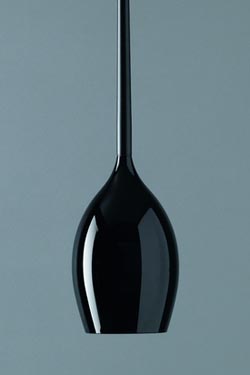 Black drop pendant and black cable - Pendants by Karboxx