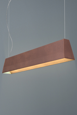 Blonde geometric pendant corten finish 126cm - Pendants by Karboxx