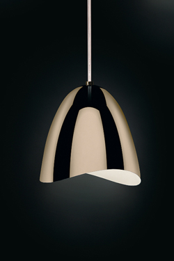 Mirage pendant polished brass bell and LED lighting - Pendants by Karboxx