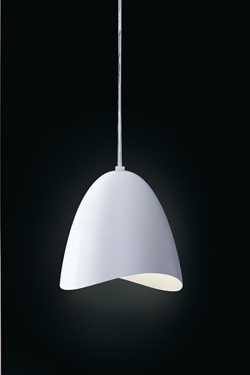 Mirage pendant white bell and LED lighting - Pendants by Karboxx