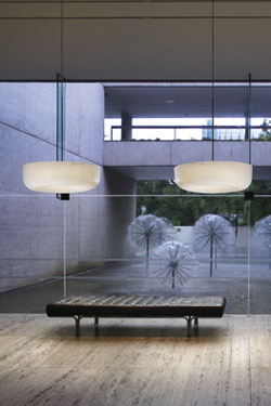 Ola Fly white fiberglass pendant