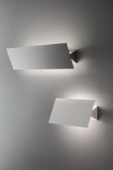 Adjustable wall lamp with white metal shutter Shadow 33cm - Wall lights by Karboxx