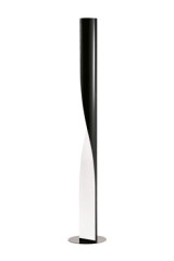 Evita lampadaire contemporain en torsade noir - Lampadaire by kdln