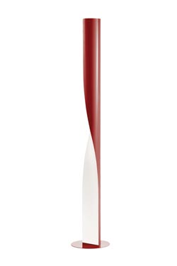 Evita lampadaire contemporain en torsade rouge - Lampadaire by kdln