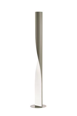 Evita contemporary twisted black floor lamp