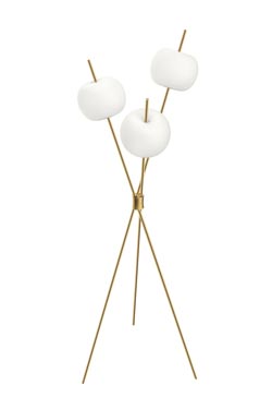 Kushi 3-light floor lamp gold - Floor lamps by kdln