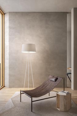 Tripod floor lamp classic white