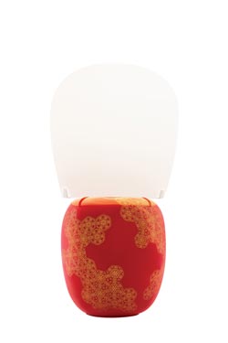 Hive lampe de table Art Déco rouge - Lampe de table by kdln