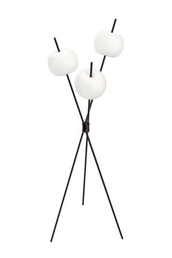 Kushi lampadaire 3 lumières doré