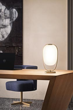 Lanna lampe de table lanterne en verre