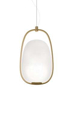 Lanna suspension lanterne finition laiton - Suspension by kdln