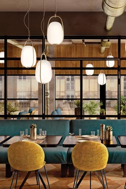 Lanna pendant lamp brass finish