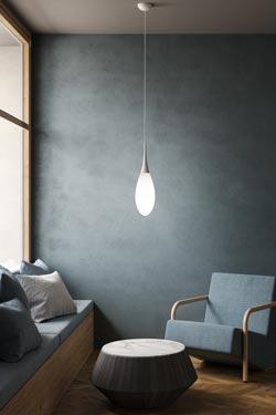 Spillo suspension goutte blanc - Suspension by kdln