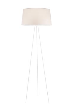 Tripod lampadaire trépied classique blanc