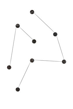 Azou wall lamp with black marble discs 3 lights - Wall lights by kdln
