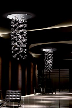 Suspension bulles de cristal en cascade Ether 150S