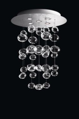 Suspension bulles de cristal en cascade Ether S - Suspension by Leucos