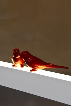 Suspension LightLane 120cm petites perruches rouges - Suspension by LichtRaum Funktion