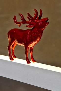 Suspension LightLane cerf doré 120cm