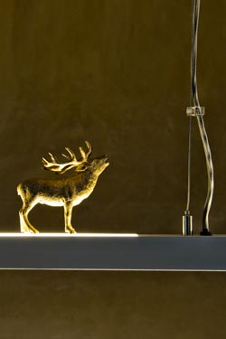 Suspension LightLane cerf doré 120cm - Montagne by LichtRaum Funktion