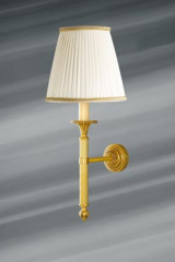 Applique Louis XVI, en bronze patiné vieil or, simple bougeoir - Applique by Lucien Gau