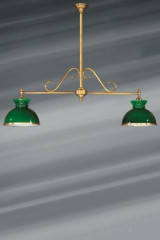 billiard chandelier Dutch style straight stem - Chandeliers by Lucien Gau