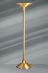 Gold Art Deco floor lamp - Floor lamps by Lucien Gau