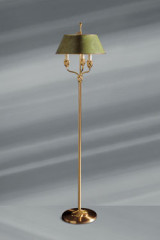 Nymphéa classic golden floor lamp - Floor lamps by Lucien Gau