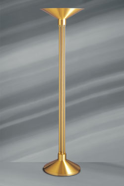 Lampadaire Art Déco doré - Lampadaire by Lucien Gau