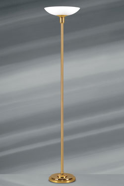 Lampadaire Art Déco doré - Lampadaire by Lucien Gau