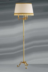 Lampadaire Style Louis XVI, bronze doré, trois lumières - Lampadaire by Lucien Gau