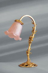 Lampe de table Art Nouveau dorée - Lampe de table by Lucien Gau
