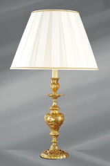 Lampe dorée Louis XV grand modèle - Lampe de table by Lucien Gau