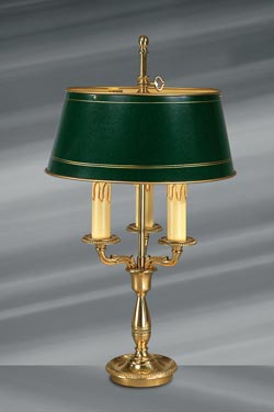 Empire Style Lamp in Solid Bronze, Three Lights - Table lamps by Lucien Gau