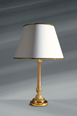 Restoration style table lamp in gold - Table lamps by Lucien Gau