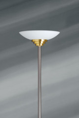 Maya lampadaire Art Déco en laiton - Lampadaire by Lucien Gau