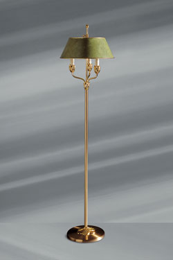 Nymphéa lampadaire classique doré - Lampadaire by Lucien Gau