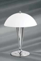 Scooter lampe de table Art Déco argentée - Lampe de table by Lucien Gau