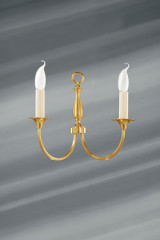 Sologne applique en laiton 2 lumières - Applique by Lucien Gau